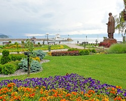 View over Lake Ohrid Macedonia