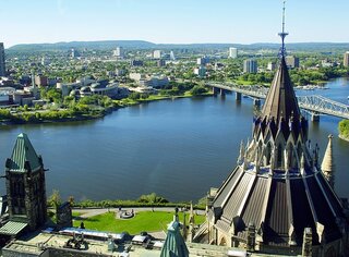 view across river in Ottawa