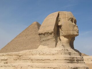 sphinx pyramids egypt