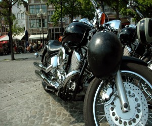 Motorbike in street