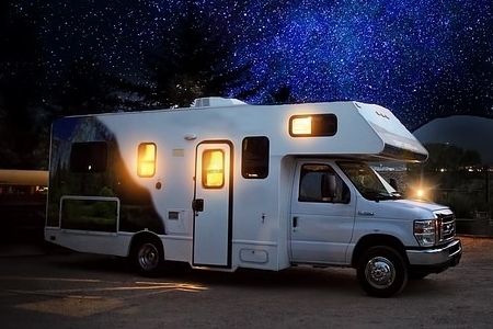 motorhome parked