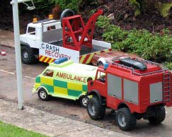 Recovery vehicle, ambulance and fire truck